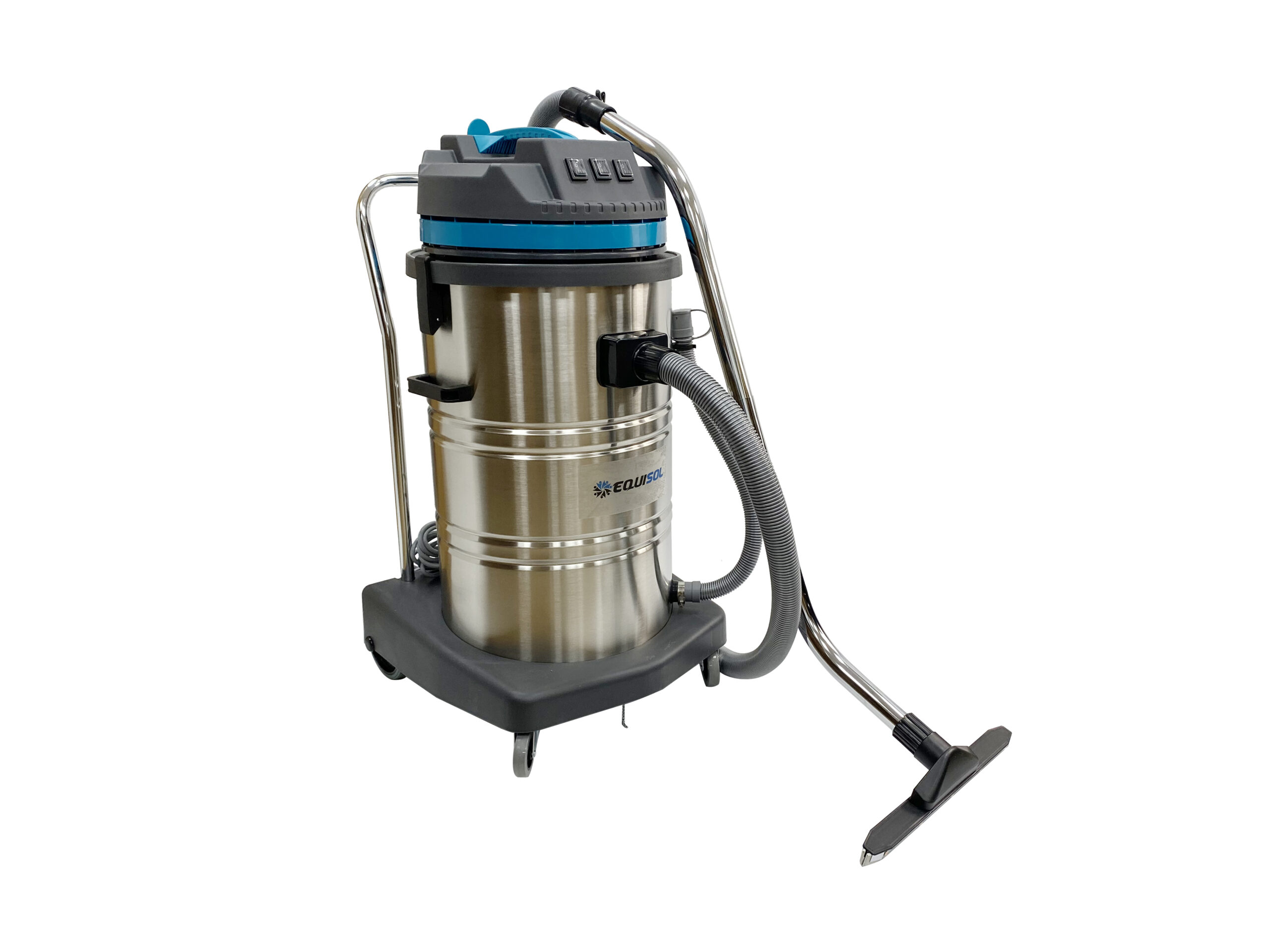 EQ-AP80 Aspiradora Industrial polvo/agua 80 Lts. 3 Motores